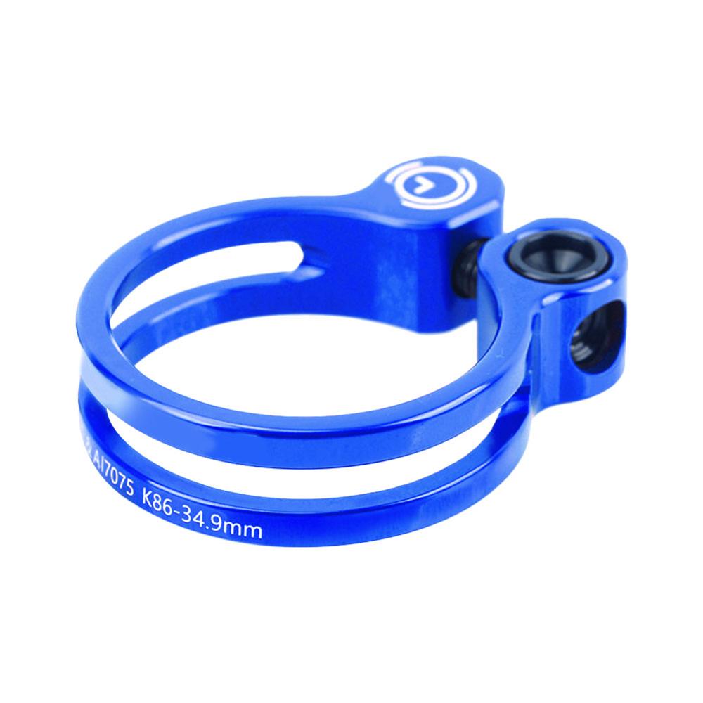 Tija de sillín de bicicleta de montaña, Collar de abrazadera con tornillo de titanio, aleación de aluminio, liberación rápida, 31,8mm, 34,9mm