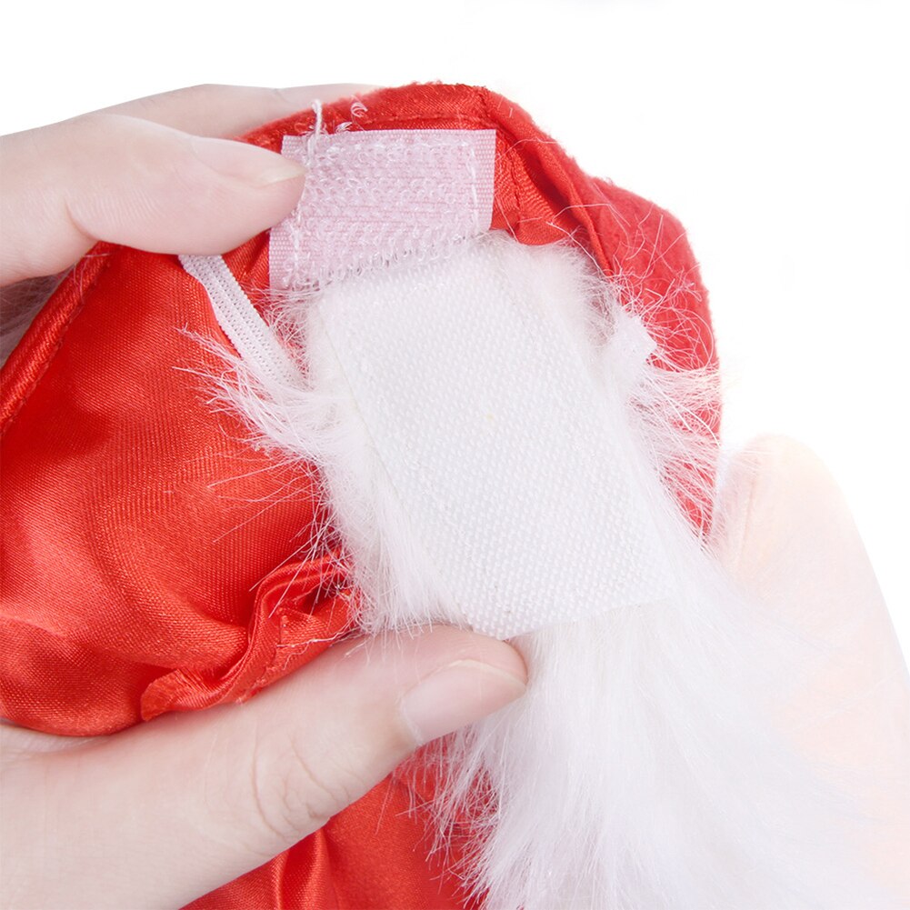 Pet Decorative Costume Christmas Santa Beard Hat Xmas Cap for Medium Large Dogs Children Christmas Hat with Santa Claus Elk Xmas