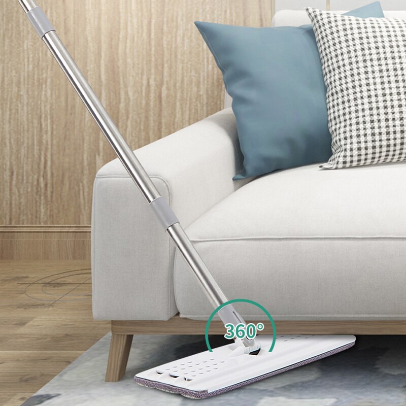 Platte dweil emmerset 360 graden rotatie reinigingsmiddel lui gereedschap vermijd handwas voor thuis clh@ 8