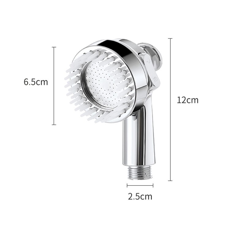 Zloog Beauty Salon Shower Head High Pressure Faucet External Short Showerhead with Comb