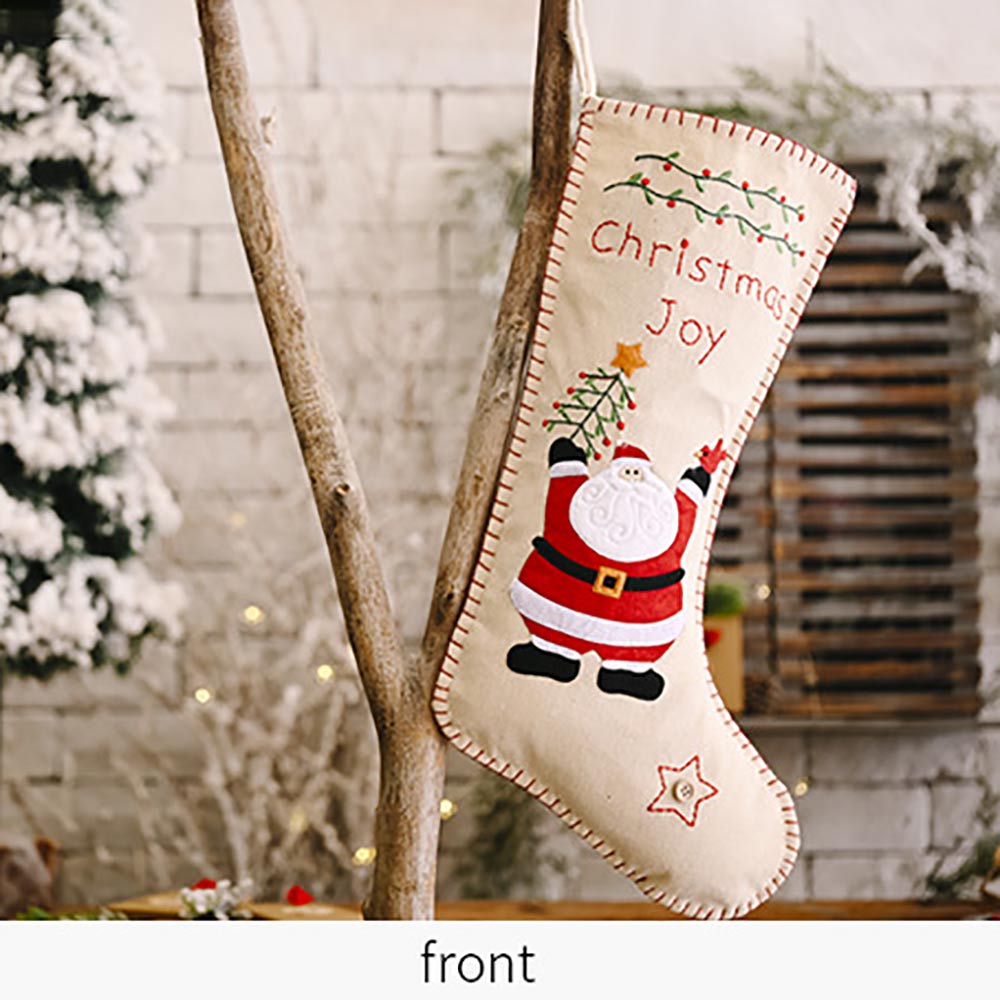 Kerst Kous Sack Xmas Tree Decor Kinderen Snoep Zakken Hanger Christmas Bag Kerst Thuis Sok Decor Feestartikelen