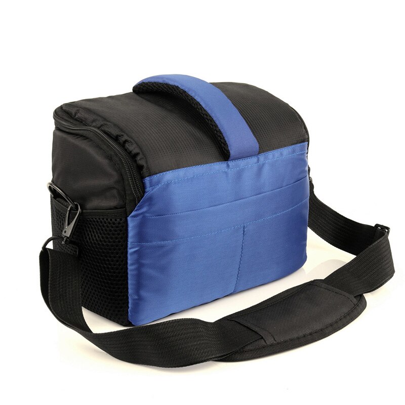 Roadfisher-bolsa tipo bandolera para cámara Estuche para gafas Nikon D3200 D3100 D5100 D5200 D5300 D3400, resistente al agua, nailon: Blue