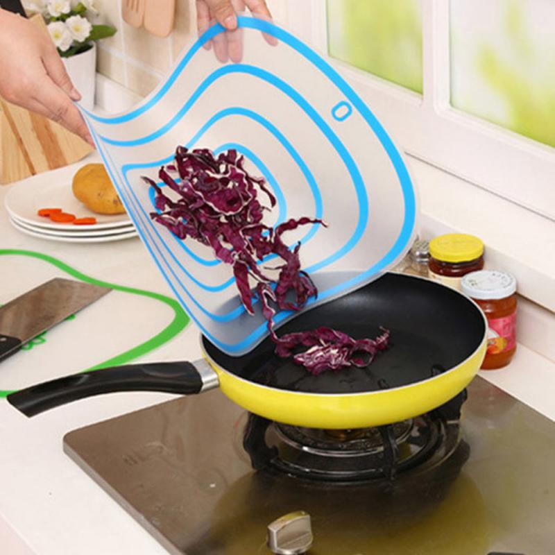 1 Pza tabla de cortar de plástico antideslizante esmerilado cocina cortar bloques para tablero herramientas de carne vegetal accesorios de cocina PP M/L 40x30cm