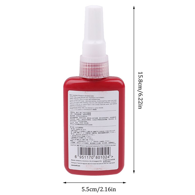 271 50ml Cylindrical Retainer Locking Adhesive Metal Screw Anaerobic Adhesive Thermal Strength Environment Glue