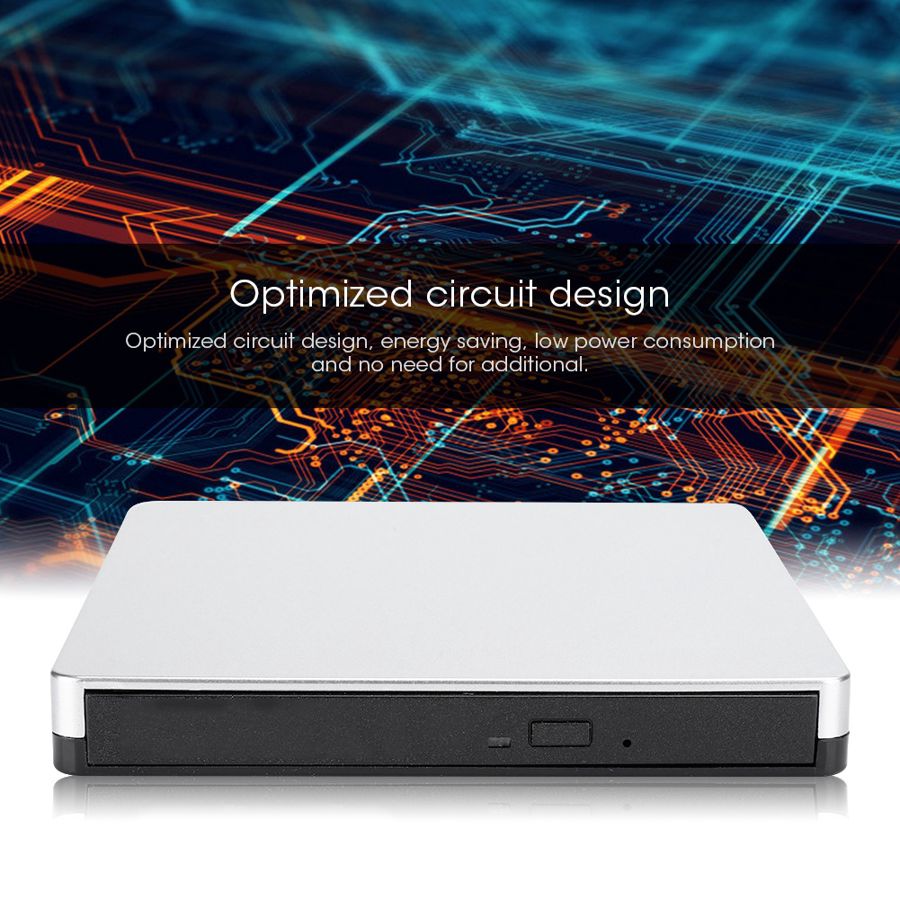 Usb 3.0 dvd-brander met aluminium behuizing, externe optische schijven voor desktop-notebookcomputers