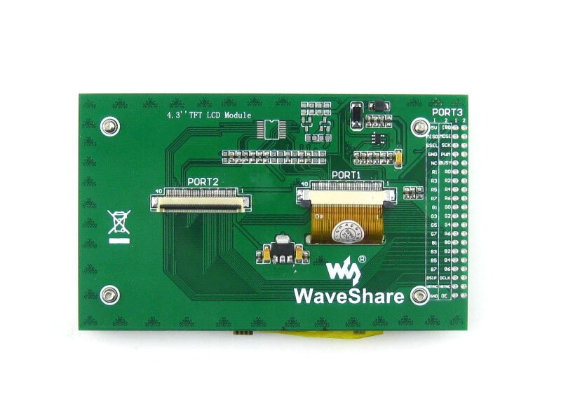 Waveshare 4.3inch 480x272 Touch LCD (A) 480*272 DOTS Multicolor Graphic LCD with touch screen no Touch Controller