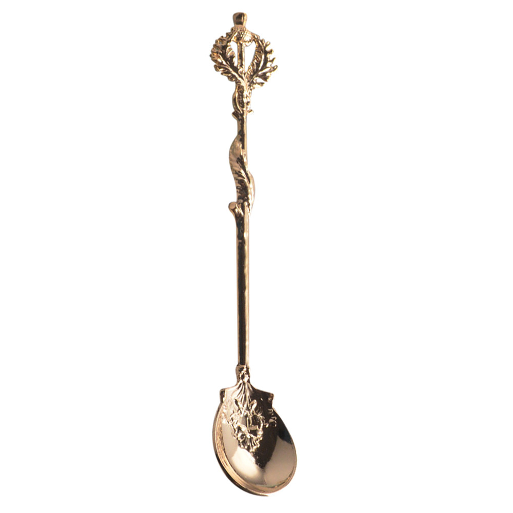 Keuken Lepel Luxe Vintage Koninklijke Paleis Gesneden Mini Thee Koffie Lepel Ijs Dessert Lepel Theelepels Keuken Gadgets: B