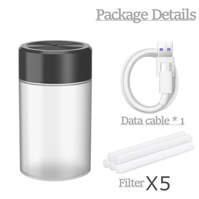 260ML Mini Portable Cool Mist Ultrasonic Air Humidifier Desk USB Cup Aromatherapy Sprayer Car Mist Maker Air Purifier: G5