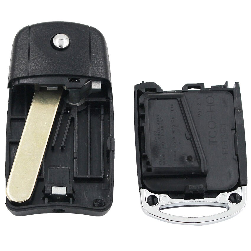 Folding flip keyless entry Remote Key fob 2 Button 433MHZ With ID46 Chip For Honda CRV Civic Jazz