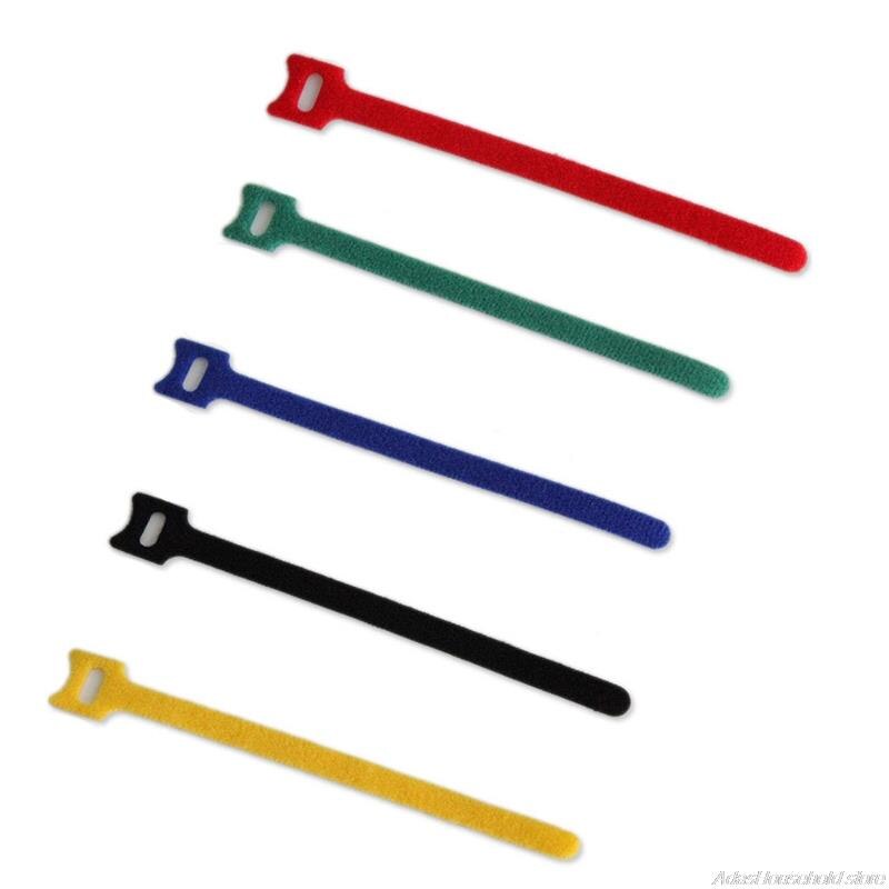 Tiras de Velcro reutilizables para envolver cables, cintas de Cable con cremallera, varios colores, surtido de tiras ajustables, , 8 unidades, 15 unidades