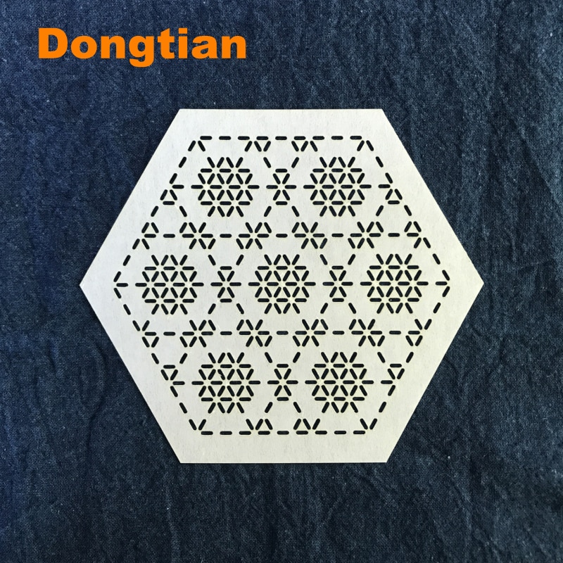 Beautiful Flower Pattern Sashiko Template Sashiko Stencil Soft Template