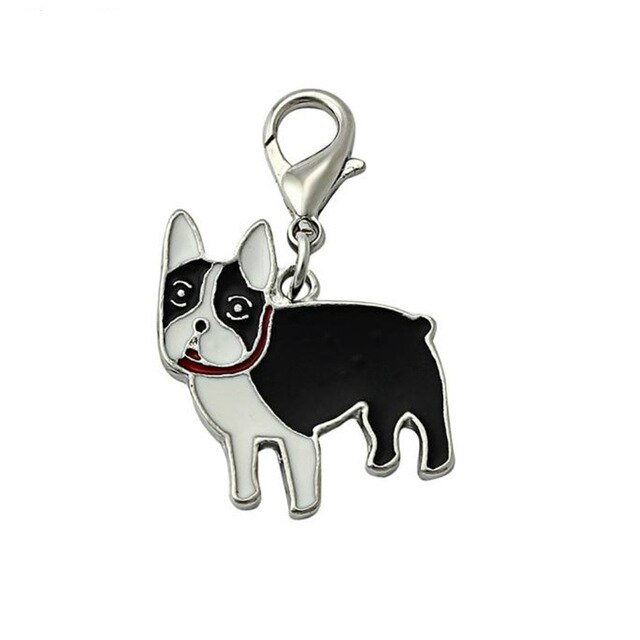 Disco de identificación para perro colgante de 25mm con placa de identificación de Mascota, accesorios de esmalte, Collar con etiqueta para perro, etiquetas de identificación en 15 colores: B4