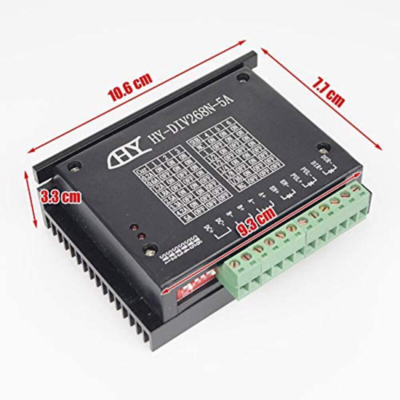 TB6600 5A/4.5A/0.2-5A autista motore passo-passo nema 17/23 autista cnc tb6600 controllore passo-passo ibrido bifase monoasse per cnc