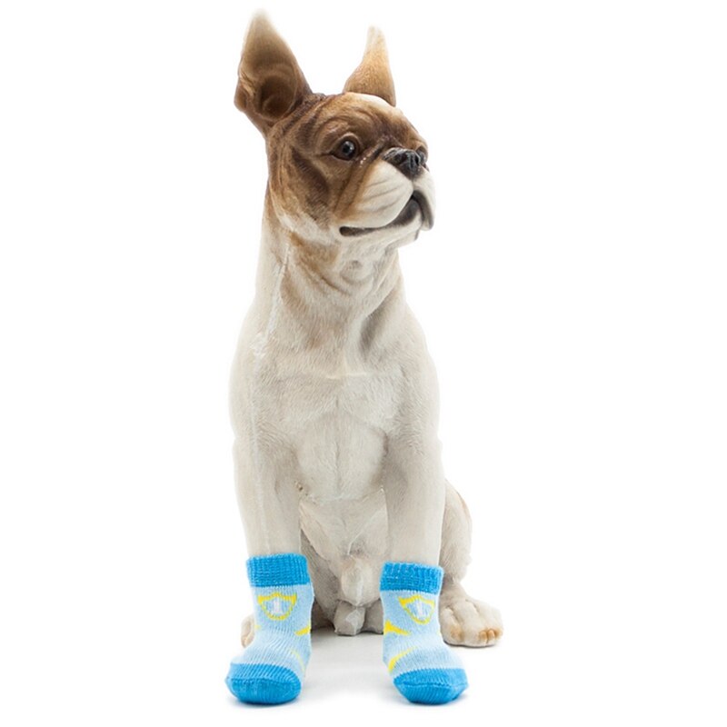 Pet Dog Stocking Cute Dogs Cotton Socks Pet Winter Warm Socks Dog Paw Protection Socks Pet Booties Supplies