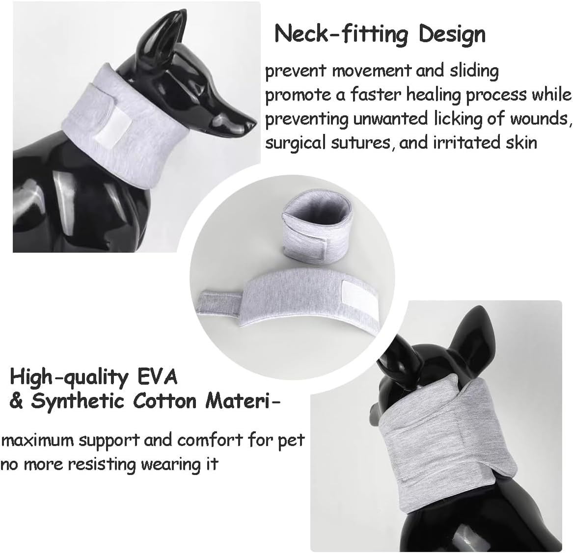 Collier élisabéthain pour chien après la propor, attelle de cou pour chien, cône cervical réglable, protection des plaies, petits et moyens chiens