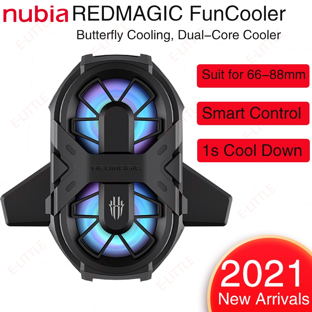 Enfriador de teléfono móvil Nubia Red Magic 6 Pro, Enfriador de mariposa para RedMagic 6