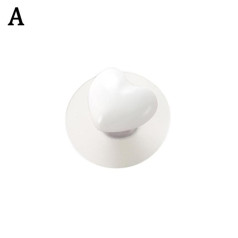 Schattige meubeldeurgreep schuifraam kunststof kast keukenknoppen handgrepen ponsvrije lade zelfklevende hardware hand  c2 o 3: A