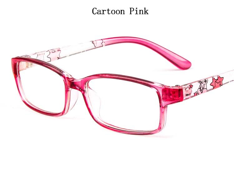 Børn tegneserie gennemsigtige briller patchwork briller dreng pige nærsynethed receptpligtige optiske briller rammer barn briller  l3: 2
