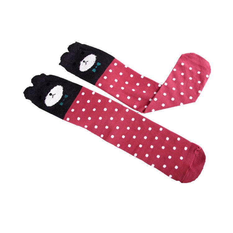 Chaussettes en coton pour enfants | Chaussettes montantes aux genoux avec oreilles de chat de dessin animé pour bébés filles, chauffantes les jambes,
