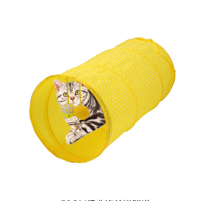 Collapsible Polyester Cats Tunnel Play Toy for Hiding Resting Confidence Booster Health Enhancer SAL99
