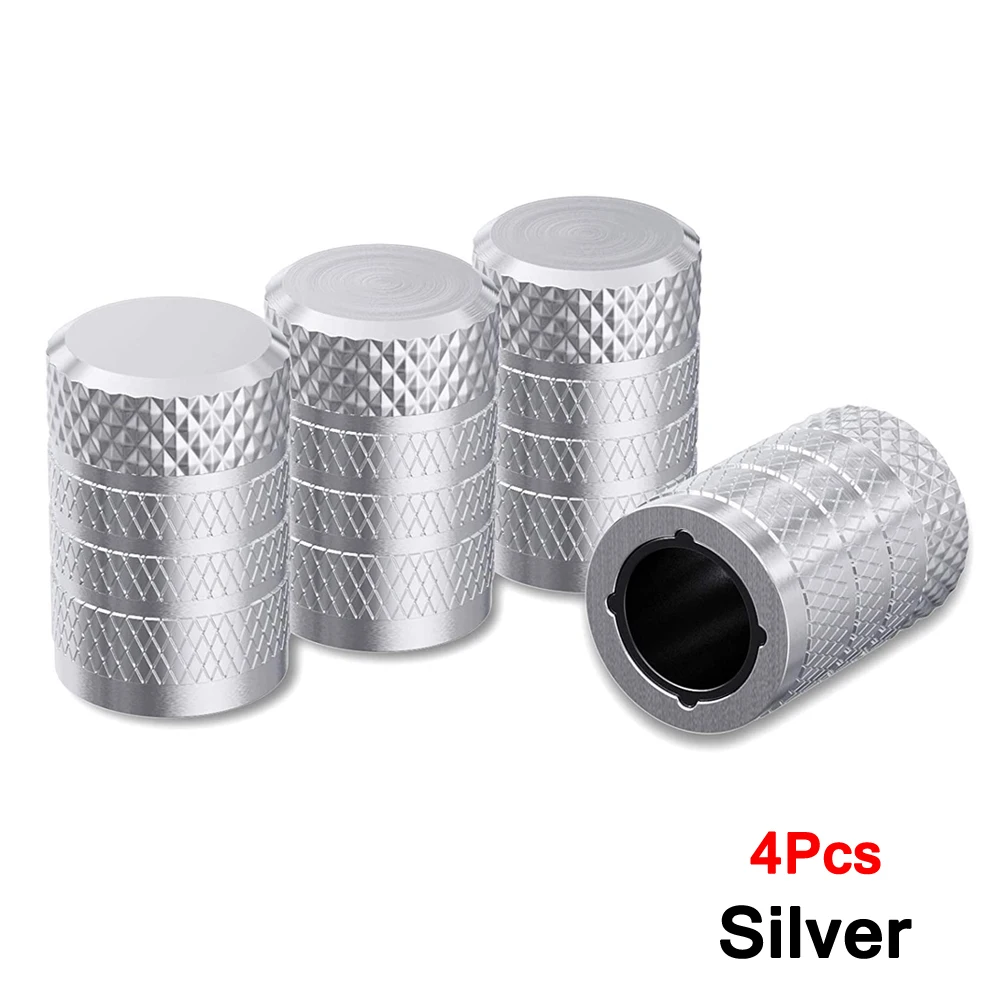 TQQTQQ Tapa de válvula de neumático de aluminio de 4/8/12 piezas, resistente a la corrosión, cubiertas de vástago universales para automóviles, camiones, motocicletas, SUV y bicicletas: Gris oscuro