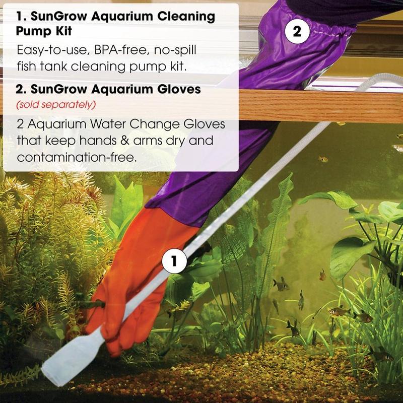 Aquarium Fish Tank Gravel Cleaner Tool Sifon Grind Handleiding Schoner Pomp Veilig Vacuüm Water Veranderen Aquarium Accessoires Wit