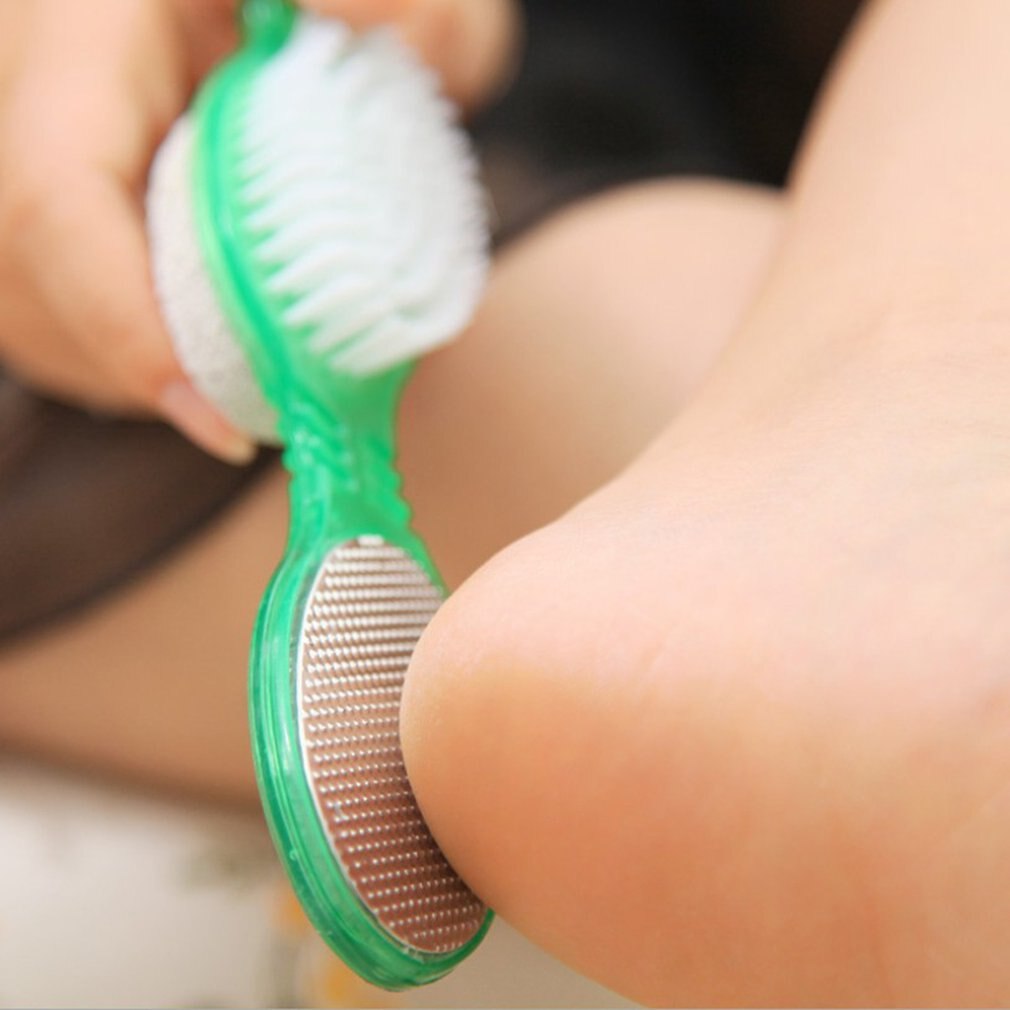 4 in 1 fotvård kallus borste pimpsten slipfötter sten skrubber pedikyr exfolierande remover rengöring damm död hud