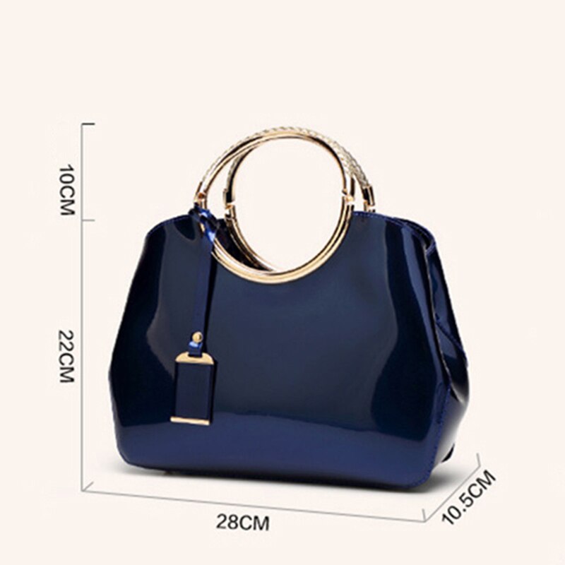 berühmte Marken Frauen Tasche Frauen Handtaschen Patent Leder Damen Kreuz Körper Messenger Schulter Taschen Bolsa Feminina