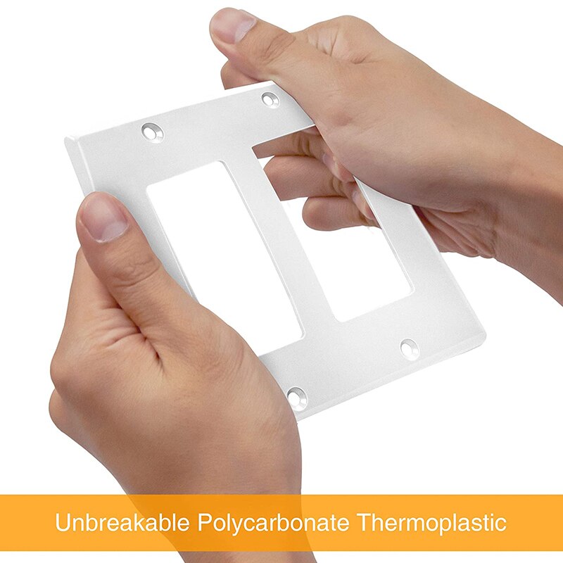 10 Pcs Decorator Light Switch or Socket Outlet Wall Panel Polycarbonate Thermoplastic