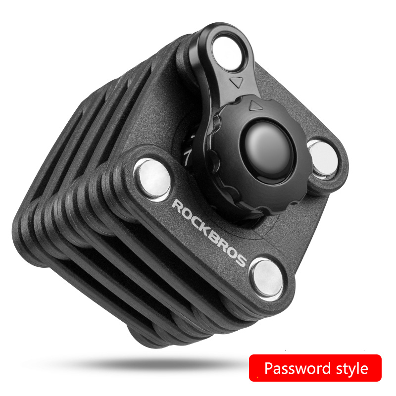 ROCKBROS National Patent Award Bike Bicycle High Security Drill Resistant Lock Password Key Theft Lock Cylinder Lock 2 Styles