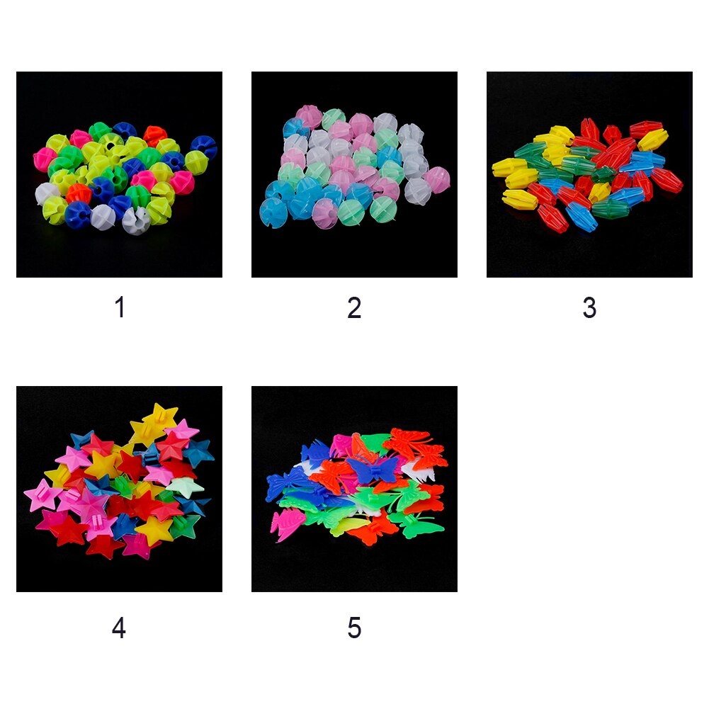 3 vackra plast färgglada färgade flerfärgade cykel cykel hjul eker stjärnor pärlor dekor 5 mönster
