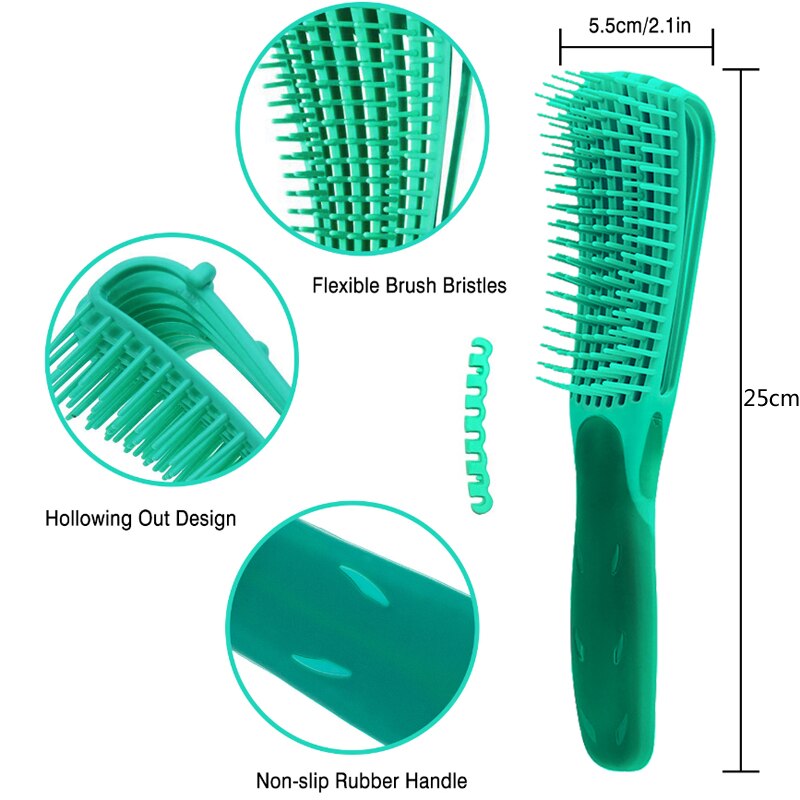 Scalp Detangling Massage Brush For Women Afro Natural Hair African 4C Kinky Curly Long Wavy Hair Scrub Styling Tool