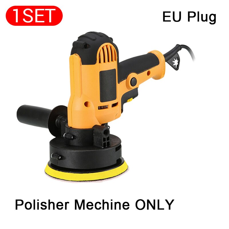 Máquina pulidora de coche de 5 pulgadas y 125mm, pulidora automática de doble acción orbital, Kit de pulido de lijadora de velocidad Variable, herramientas y máquina de encerado de coche: Marrón