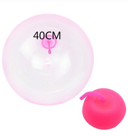 Magic Ball Bubble Giant Amazing Bubble Ball Blow Up Balloons Toy Fun Party Summer Game Bubble Ball Stress Ball Outdoor: 40CM PINK