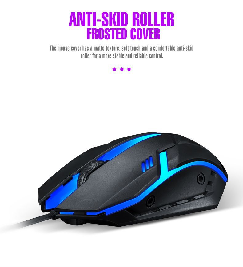 gaming keyboards and mouse set Floating character button color glow 104 buttons USB plug 1.35 meters long Office computer AF06