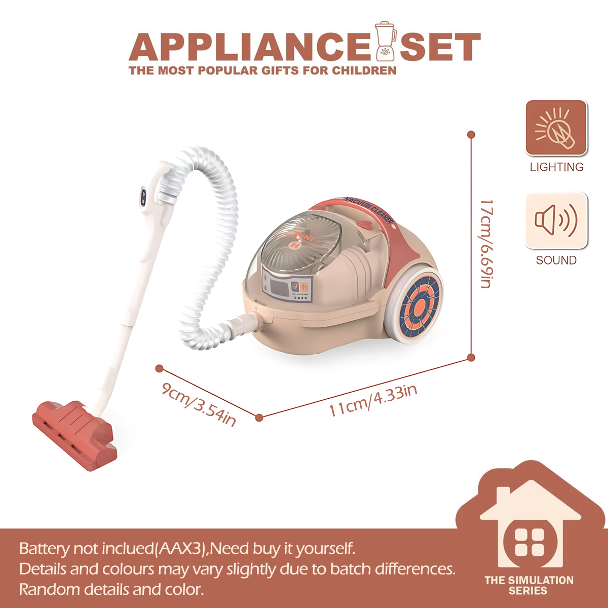 Kids Kitchen Toy Set Mini simulation Household Appliances Toys for children Pretend Play House Interactive Toys for Girls Boys: Red