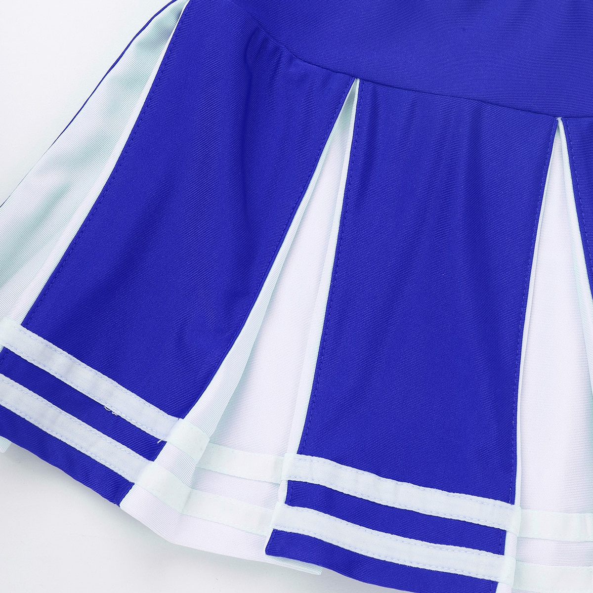 Kids Girls School Cheerleading Uniforms Sleeveless Grandado kids-girls-school-cheerleading-uniforms-sleeveless-grandado