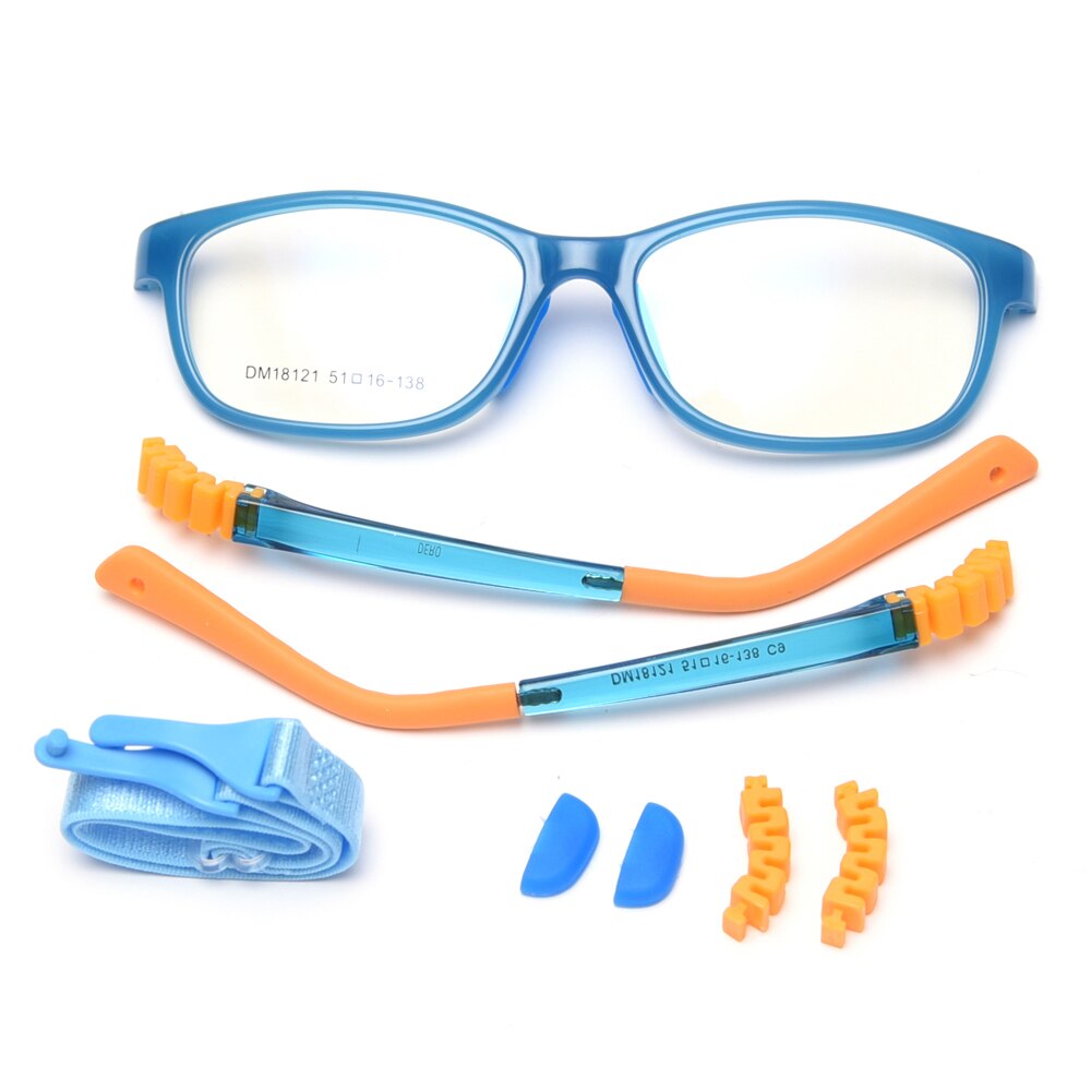 Veshion silikonowe kwadratowe okulary dla dzieci chłopiec przezroczyste soczewki Tr90 niebieskie różbyć winnym dziewczyny optyczne okulary rama dla dzieci ultralite