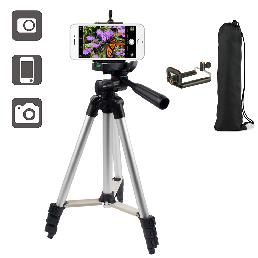 Lichtgewicht Opvouwbare Statief Telefoon Houder Camera Live Aluminium Voor Iphone 12 11 Pro Max Xs 7 8 Plus Smartphone