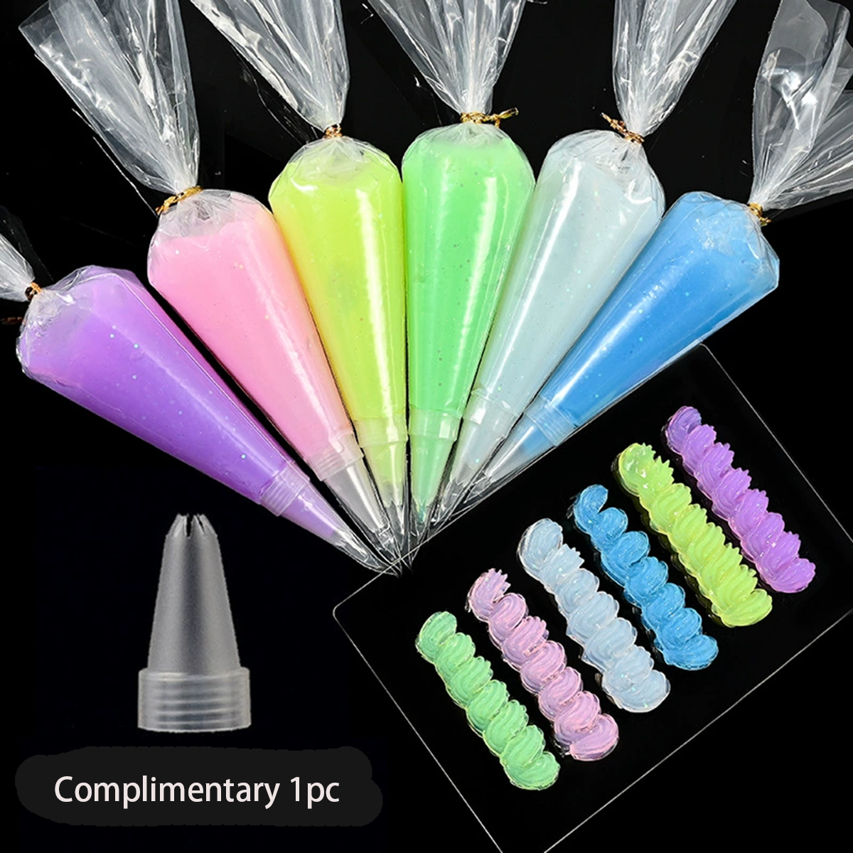 Colle gelée transparente 50g pour l'artisanat de bricolage | Colle crème simulée | Décoration de coque de téléphone, de fête, fournitures artistiques (Non-Toxi: Argent
