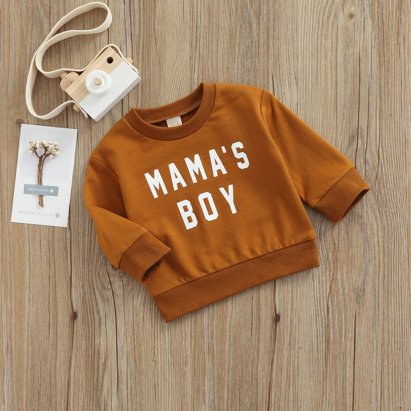 Lente Herfst Peuter Baby Jongens Sweatshirt Brief Afdrukken Ronde Hals Lange Mouw Casual Truien Sweatshirts Jassen Kids Tops