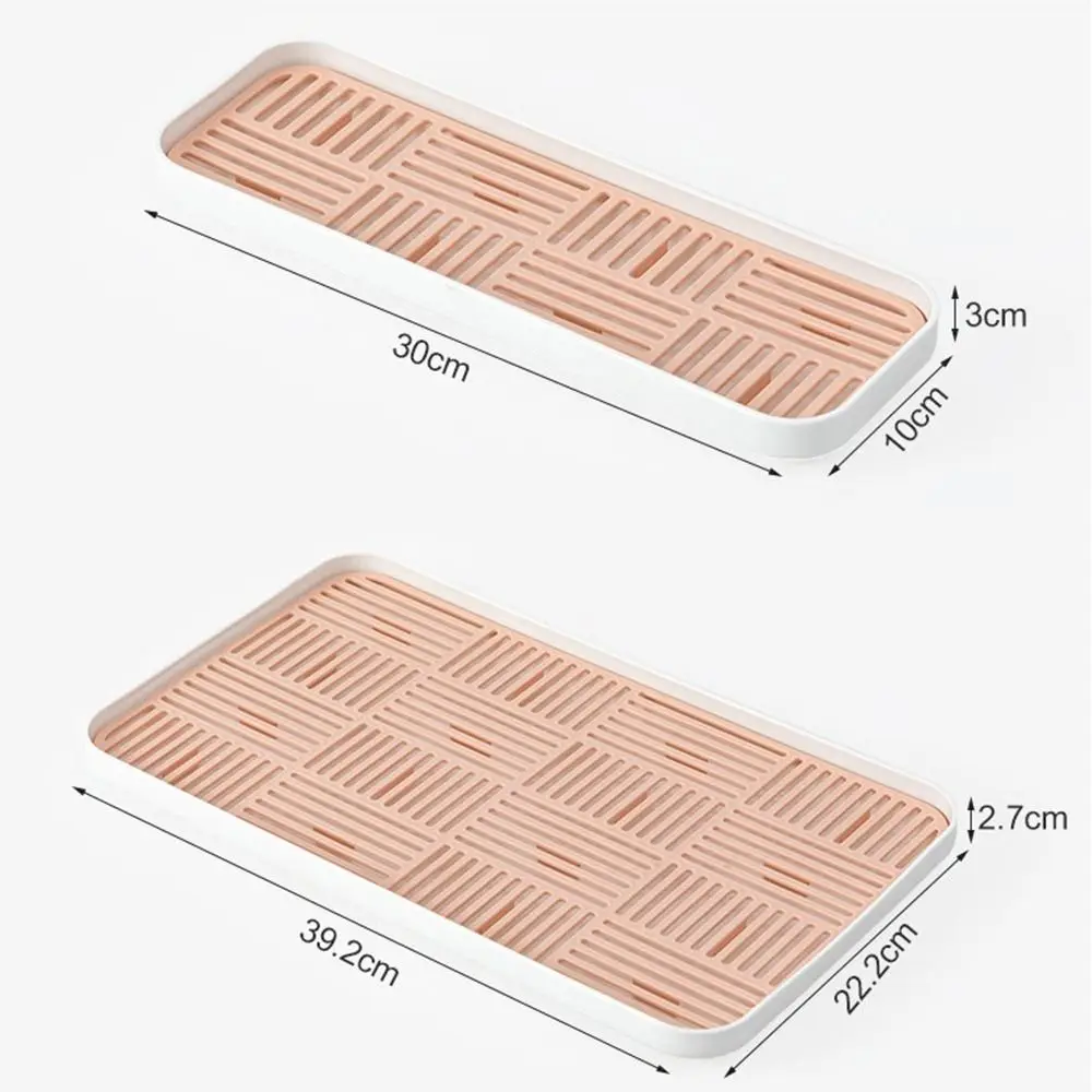 Detachable Tableware Drain Tray Double Layer Grids Dish Drainer Storage Tray Kitchen Accessory Easy Clean Dish Drainer