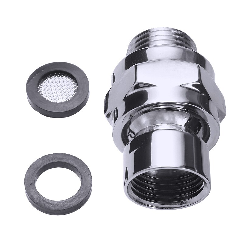 G 1/2 standard in ottone con snodo sferico soffione doccia orientabile angolo regolabile per bagno doccia doccia adattatore girevole hardware comune