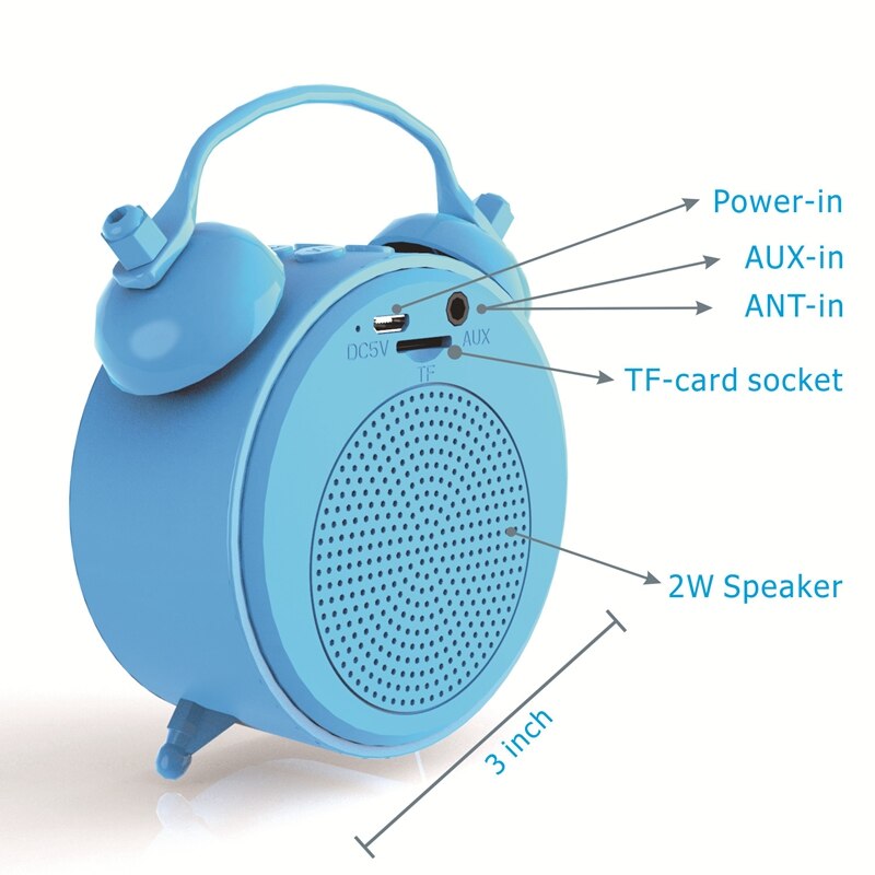Mini dab/dab-radio, draagbare fm-wekkerradio, bluetooth-muziekspeler, oplaadbaar met tf-kaart, volledig kleuren lcd-scherm, sn bluetooth-muziek