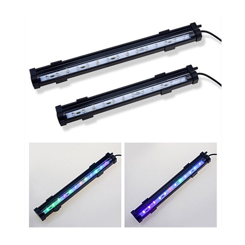 AC110V-220V Multicolor Underwater Aquarium LED Bubble Light Air Stones Fish Tank Air Curtain Bubble LED Lamp Aquariu