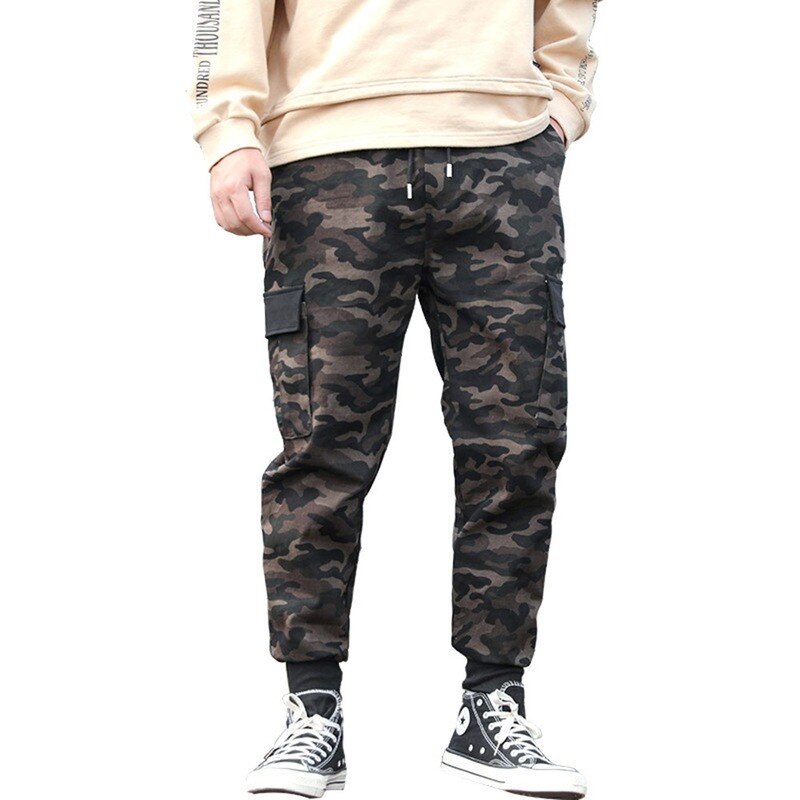 Mannen Broek High Street Camouflage Joggers Joggingbroek Mannen Streetwear Camo Stijlvolle Mannen Uitloper Joggingbroek Koreaanse