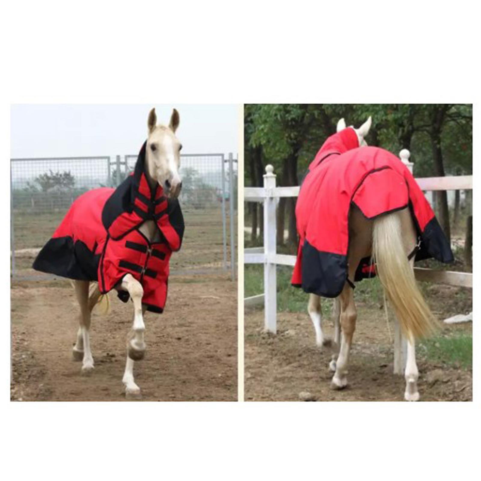 Thermal Horse Turnout Sheet Equestrian Blanket Coat Equine Warmer, Waterproof, Breathable, Windproof