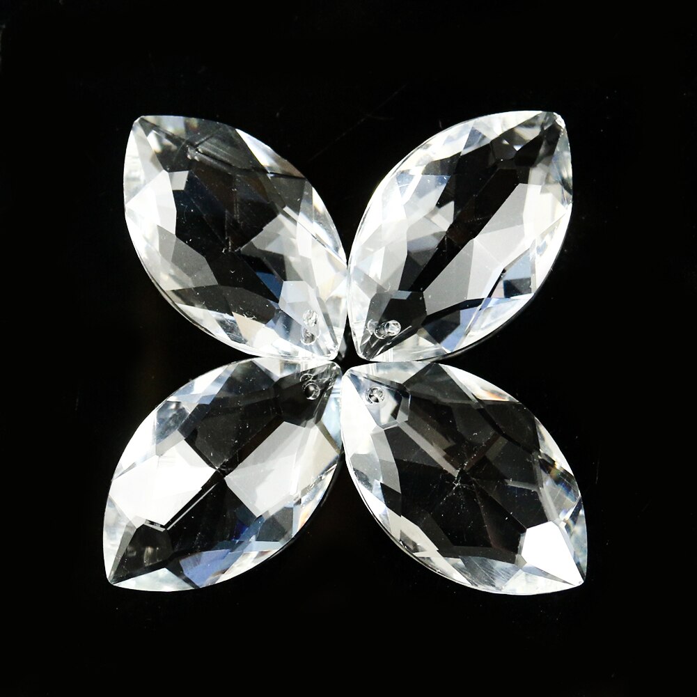 5PC owalne przezroczyste kryształowy żyrandol Suncatcher fasetowany pryzmat zorza polarna DIY hotel kurtyna ogród Christma drzewo Wykonany ręcznie ornament