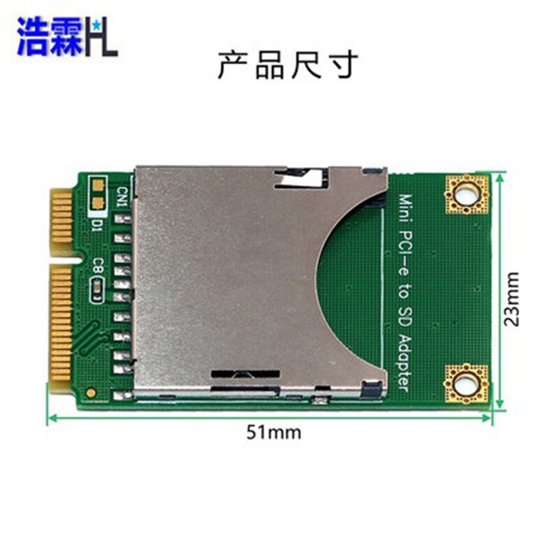 Mini PCI-e to SD to MINI PCIE adapter 52PIN not include Memory storage card For windows 7 8 10 XP 2000