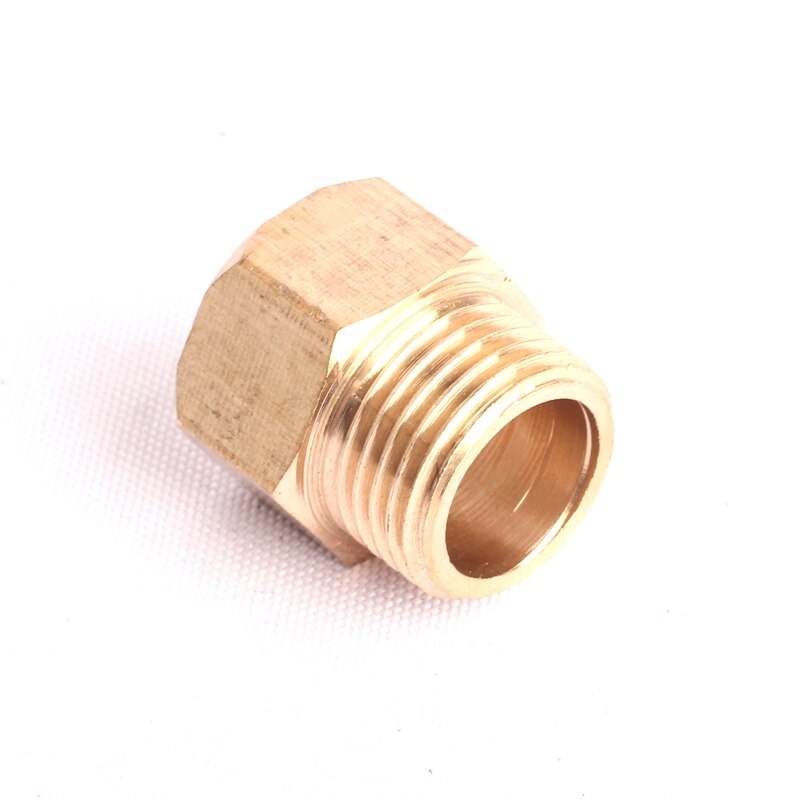 2pcs Inner Diameter 22mm to 1/2 Inch Male Thread Brass Converter Connector Green Thumb Copper Fitting